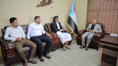 اليافعي يلتقي الشباب الإعلامي أعضاء مبادرة تأهيل خط ابين الدولي
