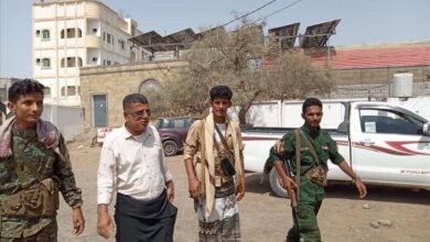 انتقالي خنفر يزور إدارة أمن المديرية ويتفقد أوضاع النزلاء في سجن جعار