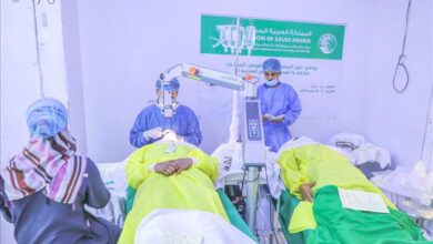 بدعم مركز الملك سلمان للإغاثة.. البصر الخيرية تختتم مخيم للعيون بتعز