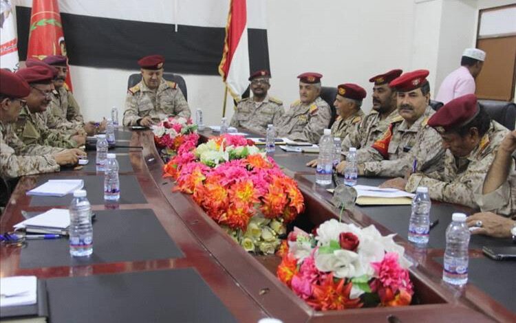 برئاسة اللواء الجعيملاني.. قيادة المنطقة العسكرية الأولى تناقش الخطة الأمنية والاستعدادات لعيد الأضحى
