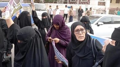 تواصل احتجاجات النساء في عدن