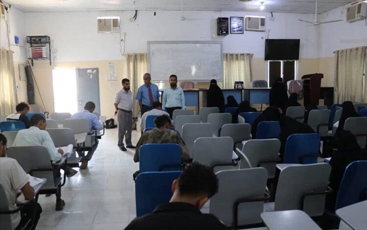 رئيس جامعة أبين يدشن الامتحانات النهائية للفصل الدراسي الثاني للعام الجامعي 2024-2025م
