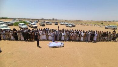 مأرب تشيّع شهداء الواجب.. وتجدد العهد بتحرير الوطن