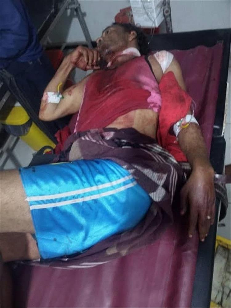 محاولة ذبح مواطن عقب استدراجه من قبل مجهولين في تعز.. صورة
