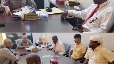 مدير الشؤون الاجتماعية بأبين يلتقي رئيس مؤسسة ابتسامة لمرضى السرطان ويؤكد دعمه لجهودها في خدمة المرضى
