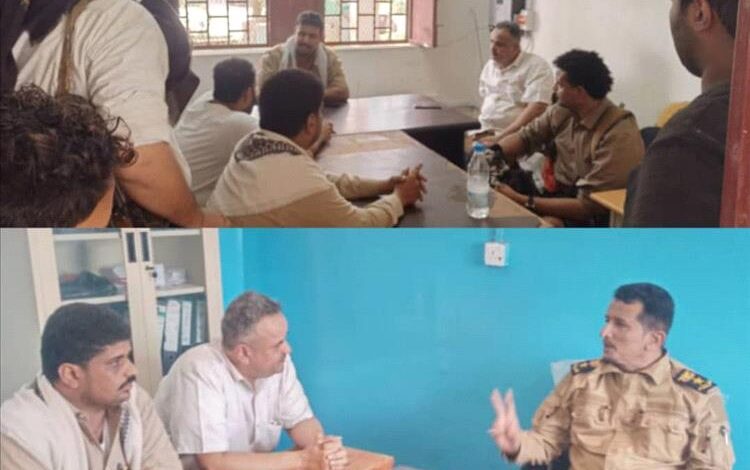 مدير عام الصناعة والتجارة بأبين وممثل الشركة اليمنية للغاز بالمحافظة يلتقون بملاك محطات الغاز