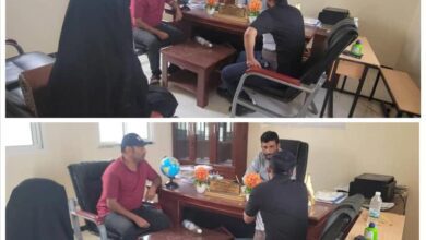 مدير عام مديرية الملاح بمحافظة لحج يناقش مع منظمة ادرا تدخلاتها في المديرية