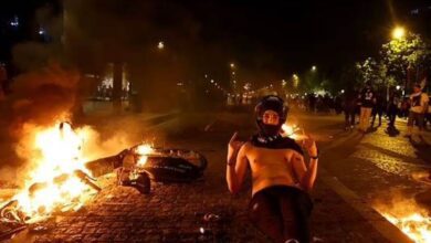 أعمال العنف والحرائق في الاحتفالات