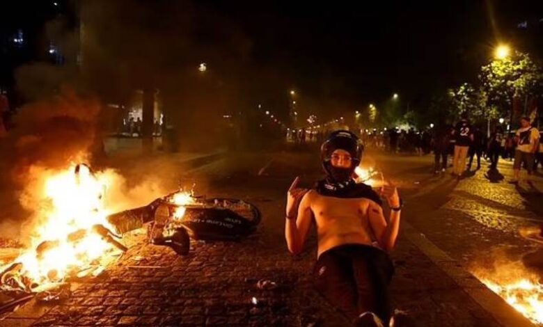 أعمال العنف والحرائق في الاحتفالات