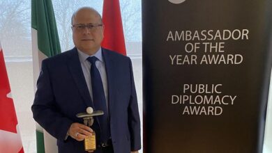 المجلس الدولي للدبلوماسية يمنح السلال جائزة سفير العام في كندا للعام 2025