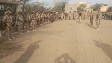 توجيه اللواء الأول تهامة يعايد أبطال اللواء الثامن حراس الجمهورية