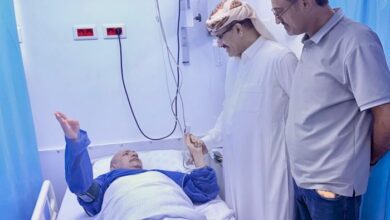 رئيس فرع سياسي المقاومة الوطنية بتعز يطمئن على صحة وكيل المحافظة "المخلافي" في أحد مشافي القاهرة
