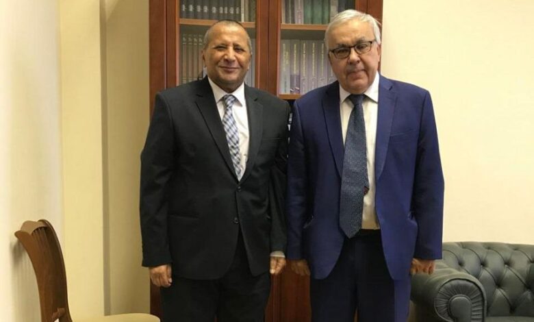 سفير اليمن يناقش مع نائب وزير الخارجية الروسي تطورات الاوضاع في اليمن