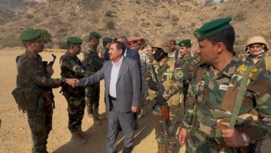 محافظ حجة يزور محور حرض ويشيد بجاهزية القوات الخاصة ولواء الفرسان