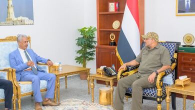 وجّه بدراسة عدد من مشاريع الدعم للجامعة.. طارق صالح في لقائه برئيس جامعة تعز: تكاتف المسؤوليات لخدمة تعز