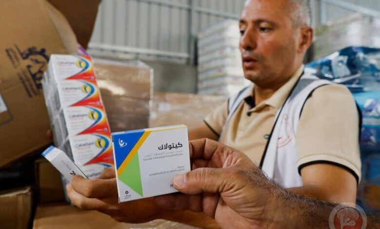 الصحة تهيب ببذل الجهد لحماية شاحنات أدوية ستصل لمستشفيات القطاع