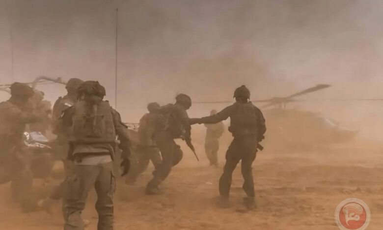 الجيش الاسرائيلي يجلي 16 جنديا من غزة بسبب ضربة شمس