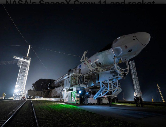 NASA و SpaceX على أهبّة الاستعداد لإطلاق مهمة Crew-11