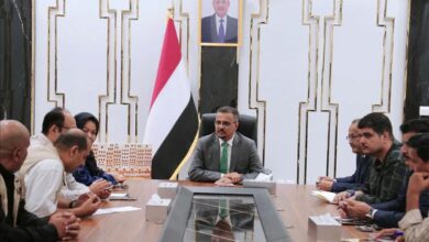 أمين عام محلي حضرموت يناقش تدخلات منظمة UNOPS في القطاعات الحيوية بالمحافظة