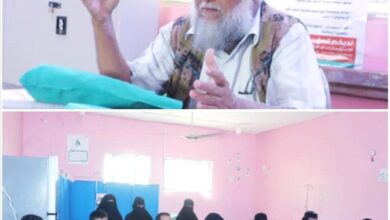 إجتماع تنسيقي لمتطوعات التثقيف بالمحفد إستعداداً لتنفيذ جلسات التوعية للحملة الوطنية لشلل الأطفال بالمديرية
