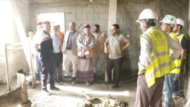 الأمين العام لمحلي حضرموت يطّلع على نسبة الإنجاز في مشروع مركز الصادرات السمكية بحضرموت