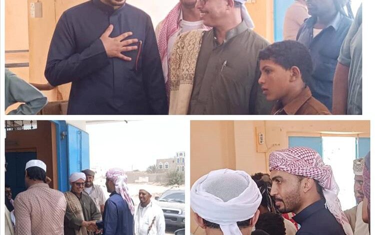 الثوباني يزور مؤسسة الفلاح المخبز الخيري ويتكفل بتوفير الدقيق والتوزيع المجاني ليوم الافتتاح