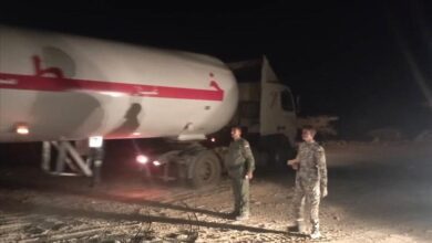 الحزام الأمني يافع يضبط ثلاث قواطر غاز مهرّبة في نقطة العسكرية المركزية