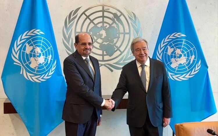 الزنداني يبحث مع غوتيريش مستجدات الأوضاع في بلادنا ويطالب بموقف دولي ضد انتهاكات الحوثيين