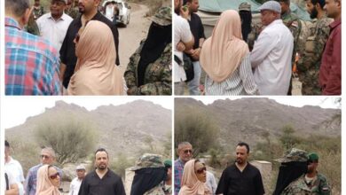 الضالع: وفد من منظمة "سيفيك" الأمريكية يزور النقاط الأمنية المؤمّنة لطريق الضالع–صنعاء في منطقة مريس