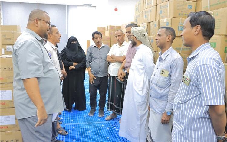 العمودي وانتقالي حضرموت الوادي يدشنان استلام المحاليل الوريدية