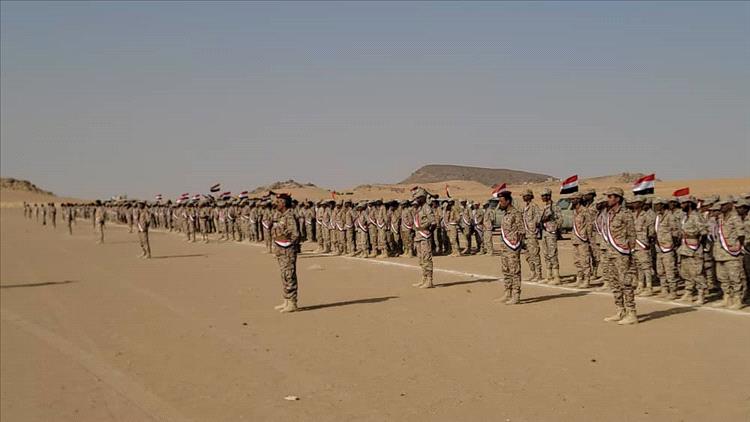القوات المشتركة في قطاع عارين بمحور عتق شبوة تدشن المرحلة الثانية من العام التدريبي 2025م