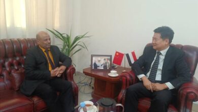 المشرعي يلتقي القائم بأعمال السفير الصيني في اليمن ويبحث سبل التعاون المشترك