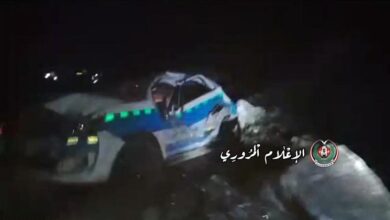 انهياراً صخرياً مروعاً يخلف خسائر بشرية ومادية في ذمار