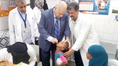 بحضور البيشي .. تدشين الحملة الوطنية للتحصين ضد شلل الأطفال في مديرية التواهي