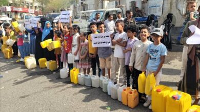 تعز: احتجاجات شعبية تطالب بتوفير المياه