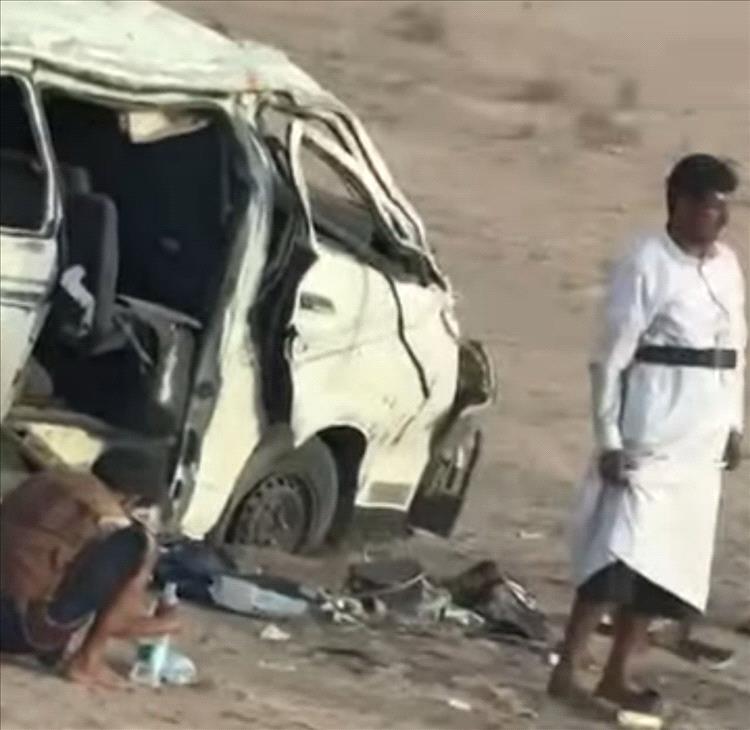 حادث مروع على طريق تعز – طور الباحة – عدن