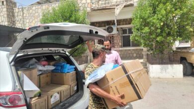 رفد مستشفى لودر بالسوائل الوريدية لمواجهة تفشي الكوليرا