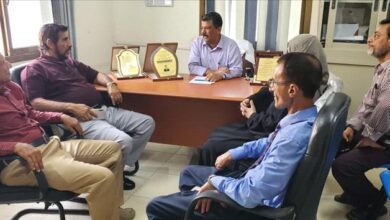 زيارة ميدانية لأعضاء المفوضية الجنوبية المستقلة لمكافحة الفساد إلى مكتب الصحة والسكان بمديرية التواهي