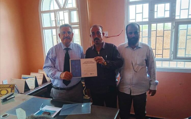 شركة "ميتا ميتا" تكرم وكيل وزارة الزراعة والري مدير مكتب الزراعة لحج ونائب مدير الري بلحج