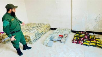 ضبط 447 كيلوغرامًا من المخدرات في سواحل رأس العارة بمحافظة لحج