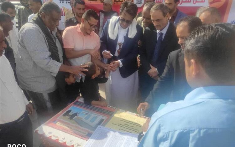 عاجل .. انطلاقة الحملة الطارئة لتحصين  اكثر من 123 الف طفل بشبوة