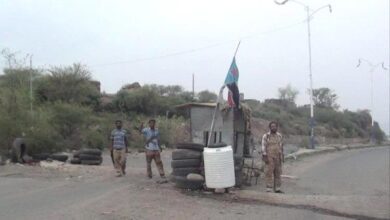 عنصر حوثي يحاول طعن أحد أفراد نقطة أمنية في الضالع