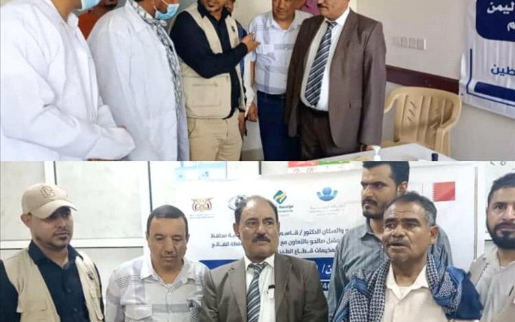 محافظ الضالع يدشّن المخيم الطبي المجاني لعمليات العيون في مستشفى الضالع المركزي