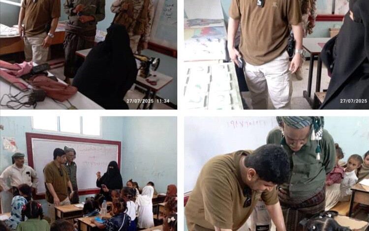 مدير أمن ابين يزور المخيم الصيفي بمدرسة أبناء الفلاحين القرنعة - الكود