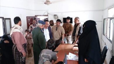 مدير عام أمن أبين يستقبل مدير عام التوجيه المعنوي والعلاقات العامة بوزارة الداخلية
