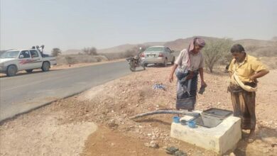 مدير عام الوضيع يتفقد موقع التخريب بمشروع مياه السواد الوضيع