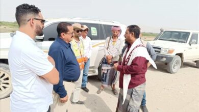 مدير عام خنفر اليوسفي يتفقد العمل في مشروع سد حسان