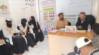 مدير عام صحة أبين يزور مركز باتيس الصحي ويسلم موقع قسم التغذية الجديد للجهة المنفذة بدعم "كير العالمية"