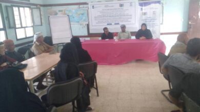 مدير عام مديرية لودر يدشن الجلسات الحوارية (المجتمعية) التي تنفذها مؤسسة معاً نرتقي