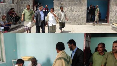 مدير عام مودية ورئيس مؤسسة أبين للتنمية في زيارة تفقدية لمستشفى مودية لبحث سبل تحسين الخدمات الصحية